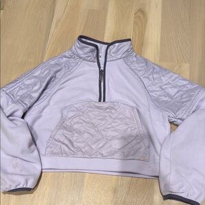 Athleta girl  Lavender Quilted Pullover size 14 girls